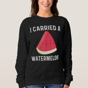 Sweatshirt Pastèque cool Pour Hommes Femmes Mélon Rouge Beve