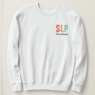 Sweatshirt Pathologiste de la parole SLP rétro personnalisée