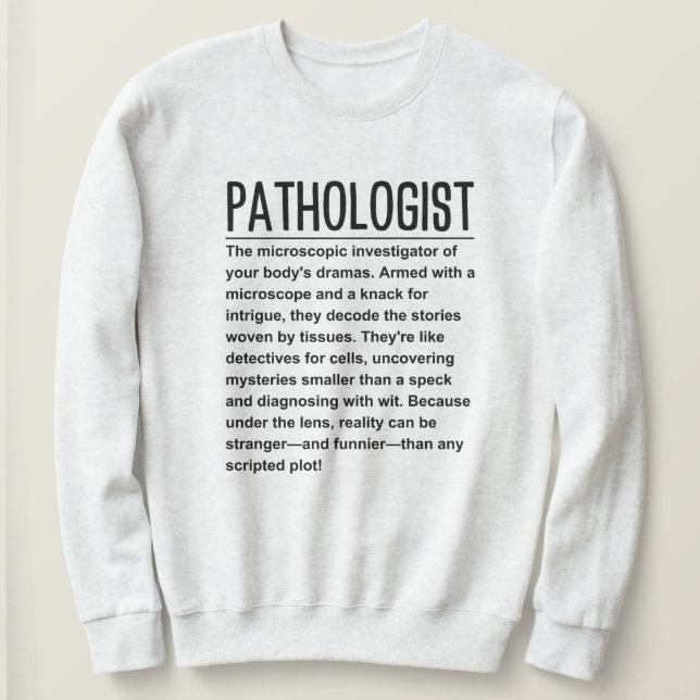 Sweatshirt Pathologue (Design devant)