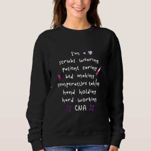 Sweatshirt Patient Soins Cna Infirmière Travailleuse en Soins