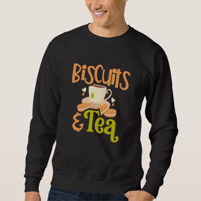 Sweatshirt Pâtissier Biscuits Et Thé Biscuits Cuisson Biscuit (Devant)