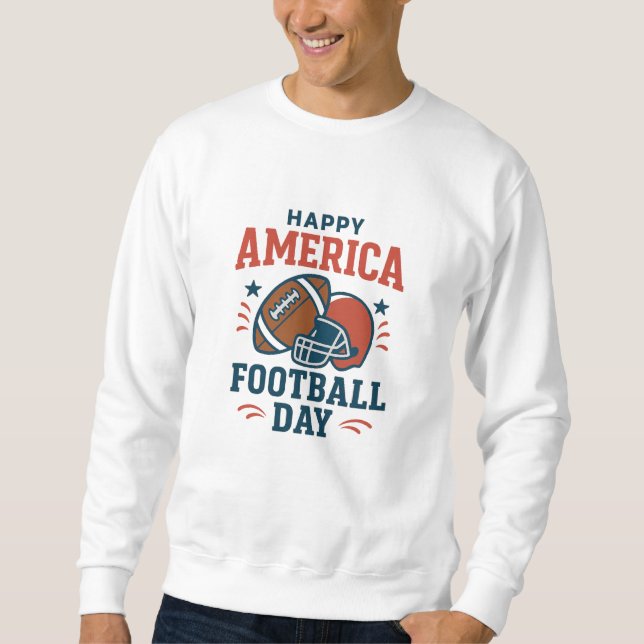 Sweatshirt  Patriotic America Football Day Tee – Perfect Gift (Devant)