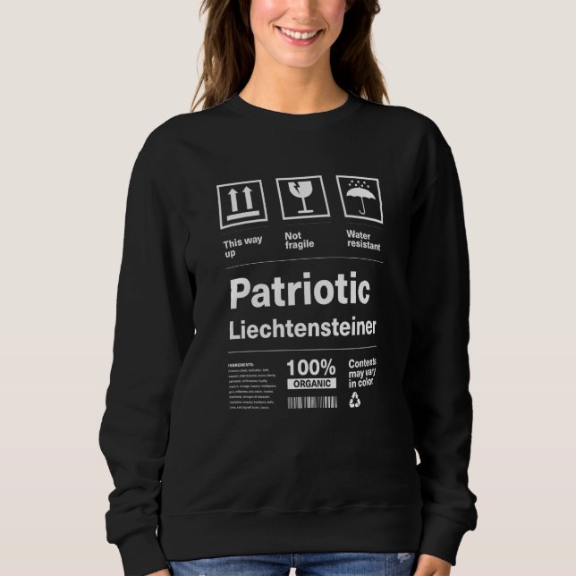 Sweatshirt Patriotic Liechtensteiner Patriotism Liechtenstein (Devant)