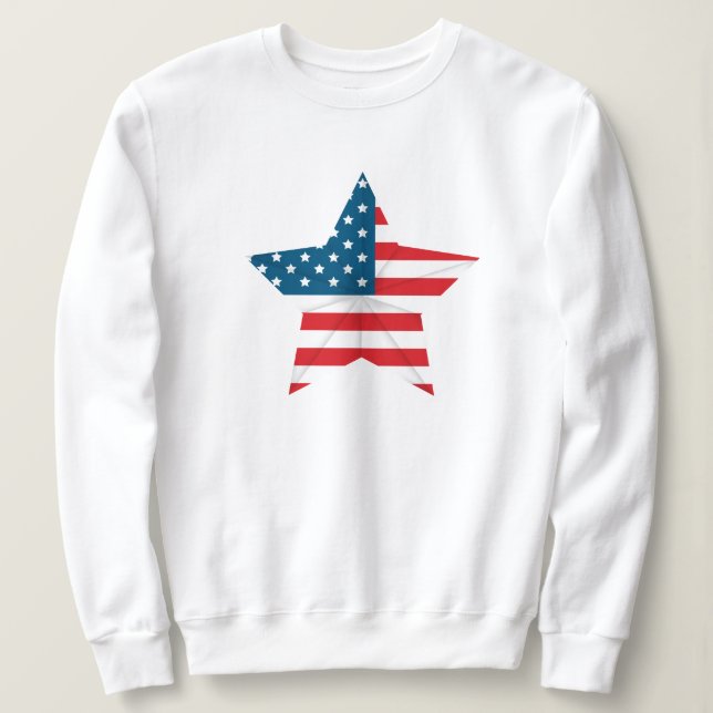 Sweatshirt patriotique féminine (Design devant)