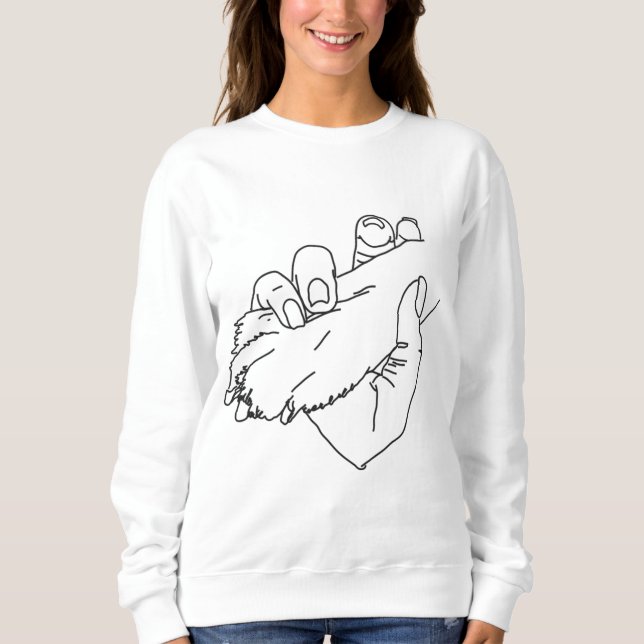 Sweatshirt patte dans la main (Devant)
