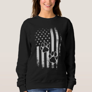 Sweatshirt Paw Animal 4 juillet États-Unis D'Amérique Fla