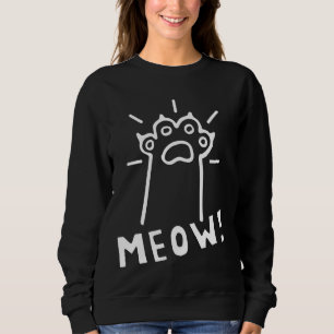 Sweatshirt Paw Chat De Vaisseau - Drôle Action Chat Et Chat C