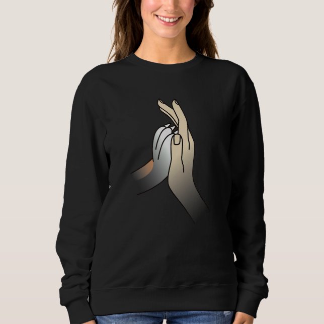 Sweatshirt Paw High Five Pit Bull Dog (Devant)