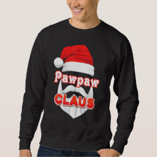 Sweatshirt Pawpaw Claus Noël Père Noël Face Joyeuse Sueur moc