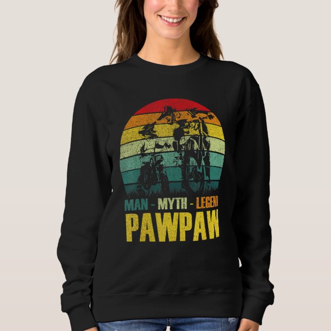 Sweatshirt Pawpaw L'Homme Le Mythe La Légende Drôle Pères D (Devant)