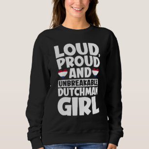 Sweatshirt Pays-Bas Drapeau Fiers Néerlandais Hommes et Femme