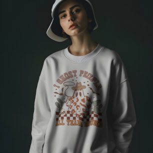 Sweatshirt Pays Occidental Cowgirl Funny Halloween Fantôme