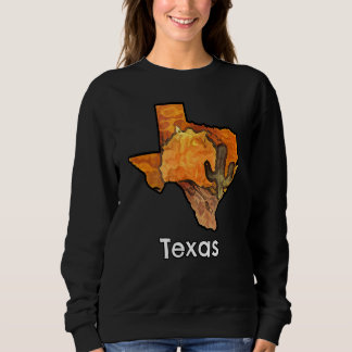 Sweatshirt Paysage désertique en forme de Texas 2