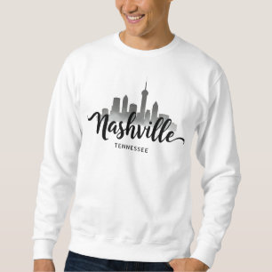 Sweatshirt Paysage minimaliste de Nashville, ville du Tenness