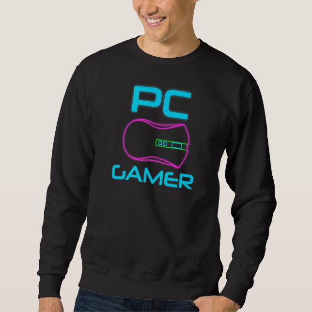 Sweatshirt Pc Gamer Modélisant Un Pc Masterrace Jeu Ordinateu (Devant)