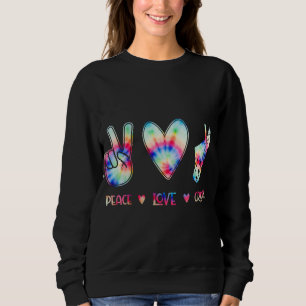 Sweatshirt Peace Love Crocs Drôle cadeau pour la famille Noël