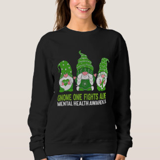Sweatshirt Peace Love Hope Mental Health Awareness Green Ribb