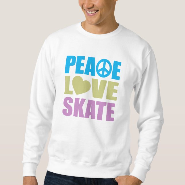 Sweatshirt Peace Love Pate (Devant)