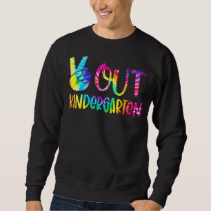 Sweatshirt Peace Out maternelle Joyeux Jour Dernier De L'Écol
