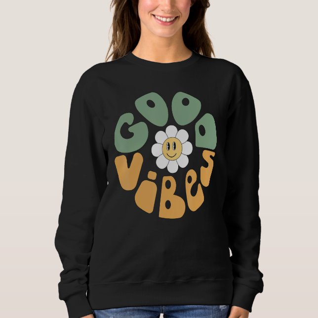 Sweatshirt PEACE SIGN LOVE 60s 70s Tie Dye Hippie Halloween C (Devant)
