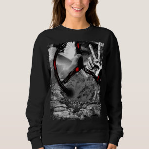 Sweatshirt Peace Sign Peace Créer Paix White Dove