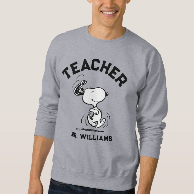 Sweatshirt Peanuts | Snoopy Happy Dance Teacher (Devant)
