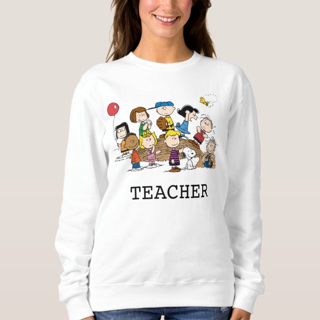 Sweatshirt Peanuts | The Gang Teacher (Devant)