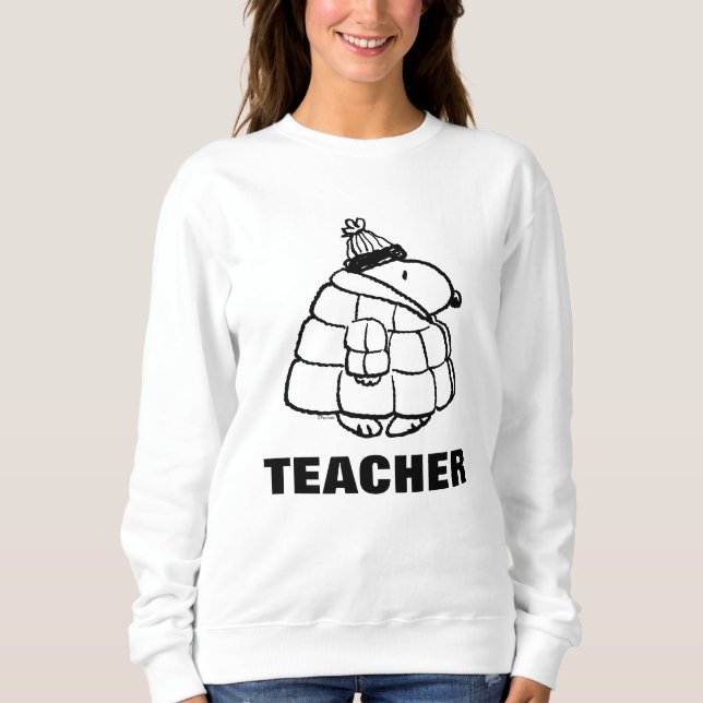 Sweatshirt Peanuts | Warm & Cozy Teacher (Devant)
