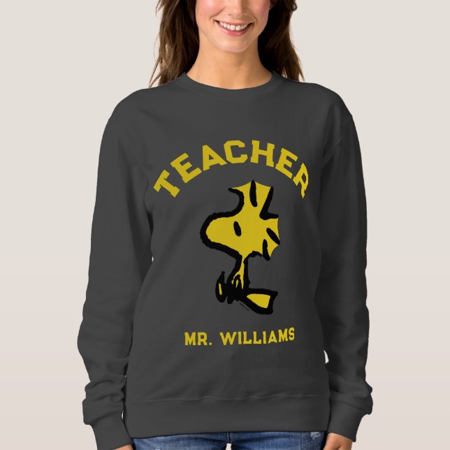 Sweatshirt Peanuts | Woodstock Looking Ahead Teacher (Devant)