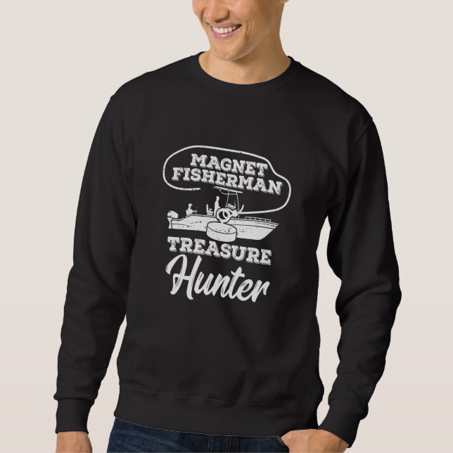 Sweatshirt Pêche au gros Pêcheur Pêche Chasse au trésor (Devant)