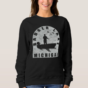 Sweatshirt Pêche au lac Badger Michigan