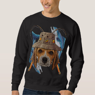 Sweatshirt Pêche Beagle Extérieur Pêcheur Chien Cute Mouche P
