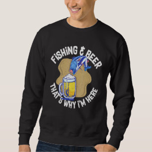 Sweatshirt Pêche Bière Alcool Pêcheur Plaisanterie Pun