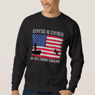 Sweatshirt Pêche Drapeau Angler Usa Poisson Pour Pêcheur