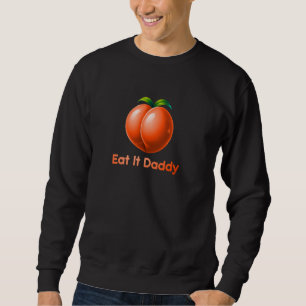 Sweatshirt Pêche drôle mange-la papa inapproprié embarassant