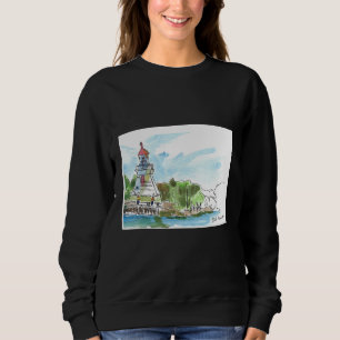 Sweatshirt Pêche et discussion autour de l'illustration manue