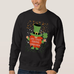 Sweatshirt Pêche Funny St Patrick S Day Lucky Gnome Famille