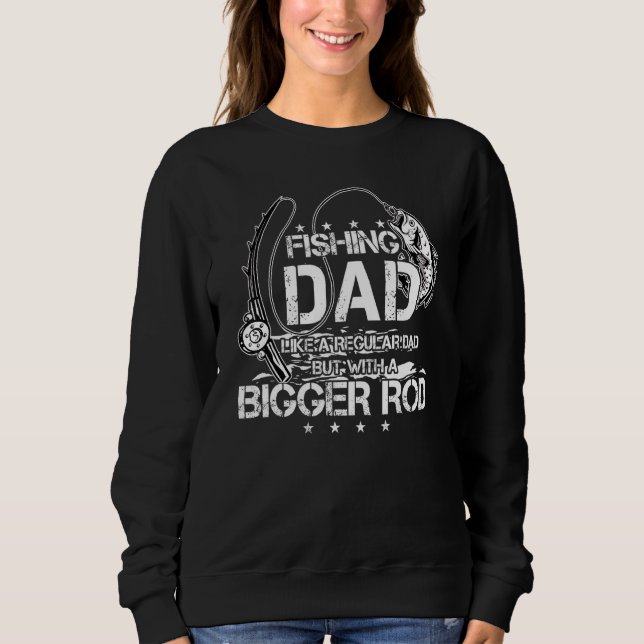 Sweatshirt Pêche Papa Comme Un Papa Régulier Mais Avec Un R P (Devant)