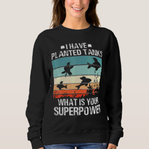 Sweatshirt Pêcheur Aquascapage Vintage Poisson Aquarist réser