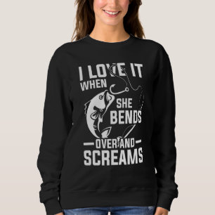 Sweatshirt Pêcheur Plaisanterie Hobby Pêche