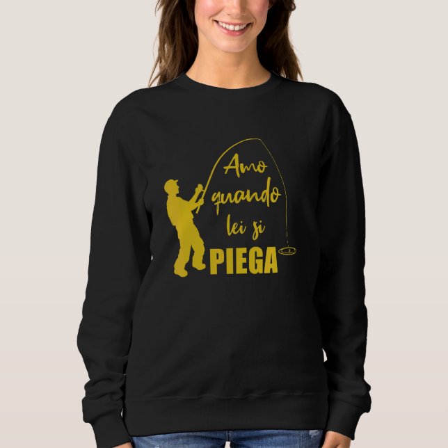 Sweatshirt Pêcheurs Hommes J'Aime Quand Vous Pliez Pêche (Devant)