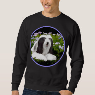Sweatshirt Peinture à collie à poils - Joli art original de c