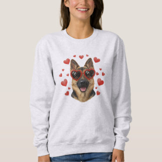 Sweatshirt Peinture à l'huile de la Saint-Valentin de Berger