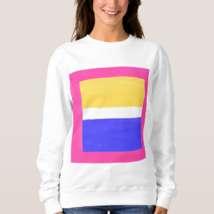 Sweatshirt peinture abstraite moderne