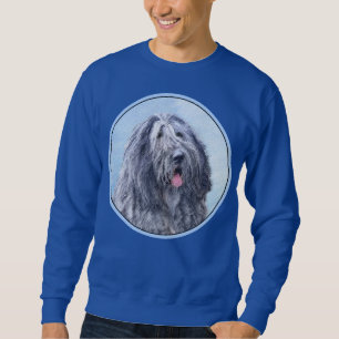 Sweatshirt Peinture Bergamasco Sheepdog - Chien original mign