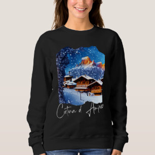 Sweatshirt Peinture Cortina d'Ampezzo Dolomiti Cortina d'Ampe