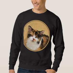 Sweatshirt Peinture de chat Calico - Cute Original Cat Art