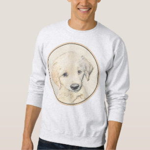 Sweatshirt Peinture de chiot d'or Retriever - Art de chien or