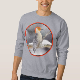Sweatshirt Peinture de pic à ventre rouge Art original