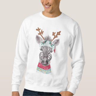 Sweatshirt Peinture d'eau d'animal de Noël moderne
